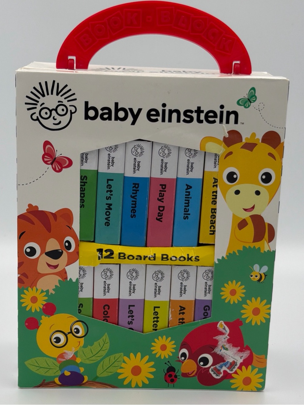 Baby Einstein - My First Library Board Book Block 12-Book Set - PI Kids - Preown